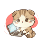 パッと伝わる！ぽてみみの丁寧な大きな文字（個別スタンプ：22）