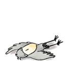 【大人の気遣いとSOS 】ハシビロコウとネコ（個別スタンプ：15）