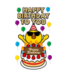 グラサンヒヨコ/お正月/年末年始/再販（個別スタンプ：22）