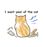 猫たちのお正月とクリスマス（英語版）（個別スタンプ：4）