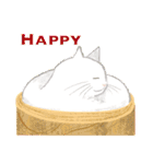 猫たちのお正月とクリスマス（英語版）（個別スタンプ：6）