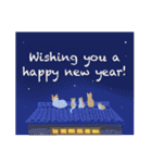 猫たちのお正月とクリスマス（英語版）（個別スタンプ：13）