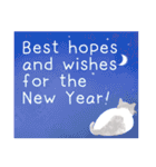 猫たちのお正月とクリスマス（英語版）（個別スタンプ：15）