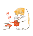 猫たちのお正月とクリスマス（英語版）（個別スタンプ：16）