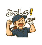 ゴルフ大好きプレイヤーの連絡用スタンプ（個別スタンプ：3）