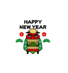 飛び出す！辰年/甲辰/龍/竜＠お正月/再販（個別スタンプ：3）