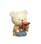 年末年始☆しろくまミルク（個別スタンプ：18）