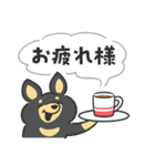 凹むトラネコ、励ますチワワ（個別スタンプ：19）