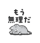 凹むトラネコ、励ますチワワ（個別スタンプ：23）