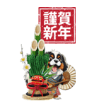 可愛いバーニーズBIG年末年始（個別スタンプ：12）