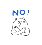 毎日使える！タイツをはいたくま（個別スタンプ：2）