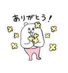 毎日使える！タイツをはいたくま（個別スタンプ：3）