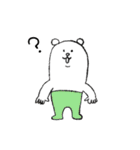 毎日使える！タイツをはいたくま（個別スタンプ：34）