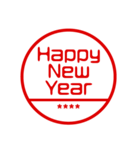 お正月/年末年始カスタムスタンプ/再販（個別スタンプ：10）