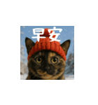 小花達のクリスマスと正月（台湾華語）（個別スタンプ：1）