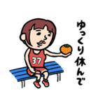 バスケ女子★年末年始2025【リメイク版】（個別スタンプ：8）