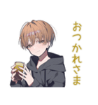 気遣い上手★ゆるパーカーくん（個別スタンプ：3）