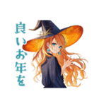 毎日使える★美麗な魔女のスタンプ（個別スタンプ：19）