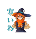 毎日使える★美麗な魔女のスタンプ（個別スタンプ：21）