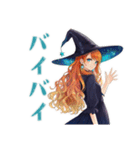 毎日使える★美麗な魔女のスタンプ（個別スタンプ：40）
