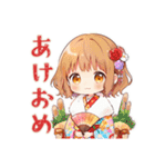 くま耳パーカーの女の子♡毎日使える（個別スタンプ：19）