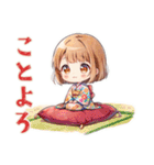 くま耳パーカーの女の子♡毎日使える（個別スタンプ：20）