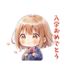 くま耳パーカーの女の子♡毎日使える（個別スタンプ：24）