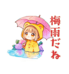 くま耳パーカーの女の子♡毎日使える（個別スタンプ：26）