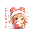 くま耳パーカーの女の子♡毎日使える（個別スタンプ：34）