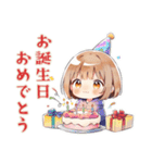 くま耳パーカーの女の子♡毎日使える（個別スタンプ：36）