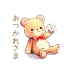 やさしいくまの冬ご挨拶★（個別スタンプ：9）