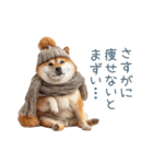 冬のおデブな柴犬【ダイエット・面白い】（個別スタンプ：2）