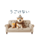 冬のおデブな柴犬【ダイエット・面白い】（個別スタンプ：20）