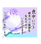 清楚感のある喪中・年賀欠礼(寒中見舞い)（個別スタンプ：2）