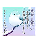 清楚感のある喪中・年賀欠礼(寒中見舞い)（個別スタンプ：8）