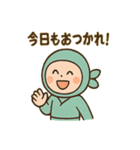 ポジにん ふんばり日和の術（個別スタンプ：28）