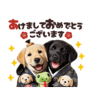 あけおめラブラドール＊お正月（再販）（個別スタンプ：13）