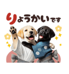 あけおめラブラドール＊お正月（再販）（個別スタンプ：19）