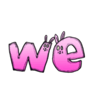 英単語ウサギ（個別スタンプ：7）