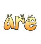 英単語ウサギ（個別スタンプ：17）