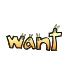 英単語ウサギ（個別スタンプ：26）