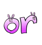 英単語ウサギ（個別スタンプ：32）