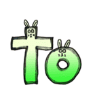 英単語ウサギ（個別スタンプ：35）