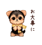 冬のヨークシャテリア（個別スタンプ：20）