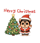 冬のヨークシャテリア（個別スタンプ：33）