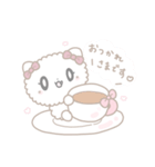 気を遣えるうさぎとねこ（個別スタンプ：1）