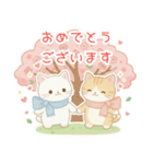 年中使える♡白猫虎猫つめあわせ♪（個別スタンプ：29）