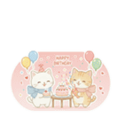 年中使える♡白猫虎猫つめあわせ♪（個別スタンプ：30）