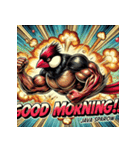 BUNCHO SMASH！！ 怒涛のアメコミ文鳥（個別スタンプ：1）