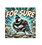 BUNCHO SMASH！！ 怒涛のアメコミ文鳥（個別スタンプ：7）